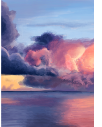 Aesthetic sunset clouds 