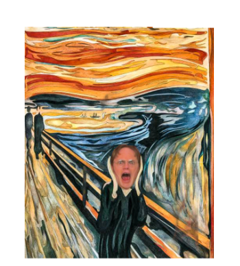 The scream × Dwight! A3 Poster