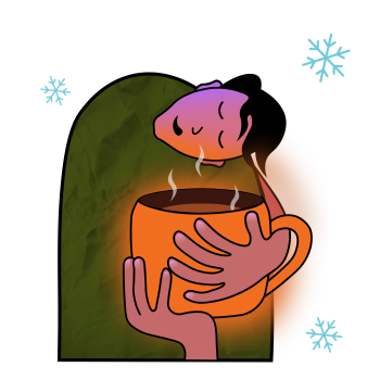 #chai_lovers . Warm graphic tee for winters. A3 Poster