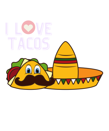 Tacos Are My Valentine A3 Poster