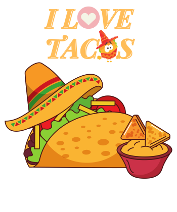 Tacos Are My Valentine A3 Poster