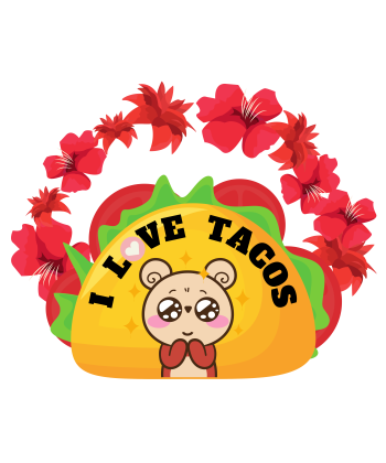 Tacos Are My Valentine A3 Poster