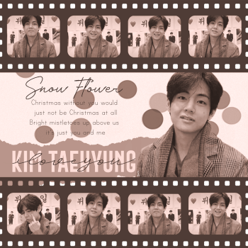 BTS V Snow Flower by Kim Taehyung A3 Poster