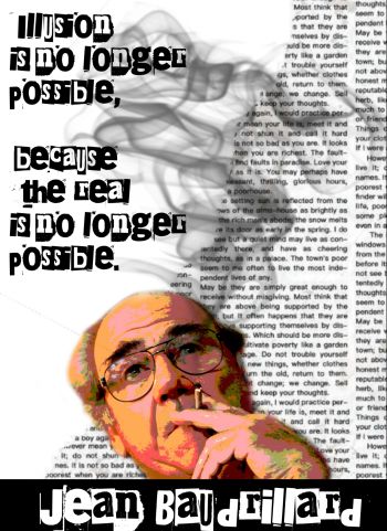 smoking baudrillard illusion quote  