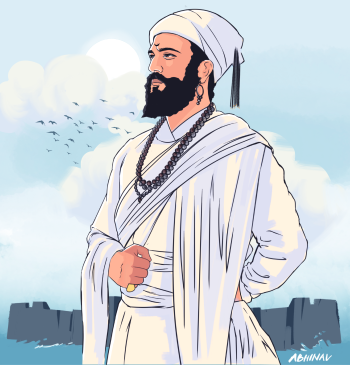Shivaji Maharaj - A3 Poster - Frankly Wearing Shivaji Maharaj - A3 Poster - Frankly Wearing