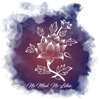 No Mud No Lotus Mandala Design A3 Poster