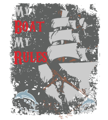 My boat my rules A3 Poster