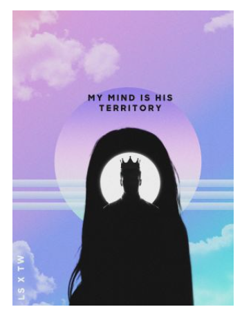 My mind, his territory A3 Poster