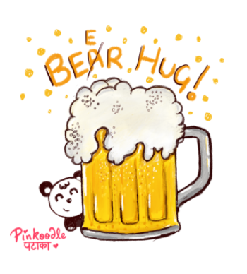 Beer Hug A3 Poster