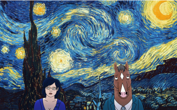 Bojack Horseman x Starry Night 