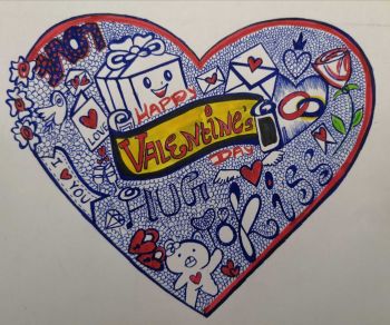 Valentine Doodle A3 Poster