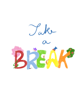 Take a break T-shirt A3 Poster