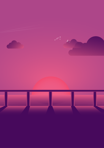 Sunset Vibes A3 Poster