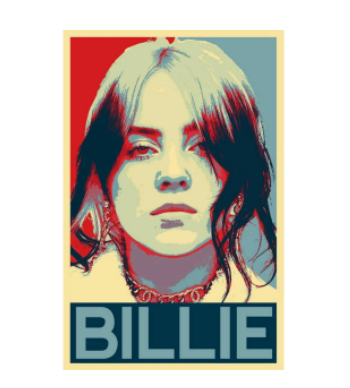 Vintage Poster Series - Billie Eilish A3 Poster