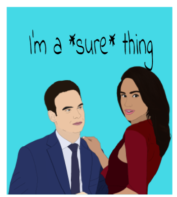 Suits - Mike Ross and Rachel Zane A3 Poster