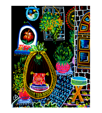 Mexican Foliage Haven A3 Poster