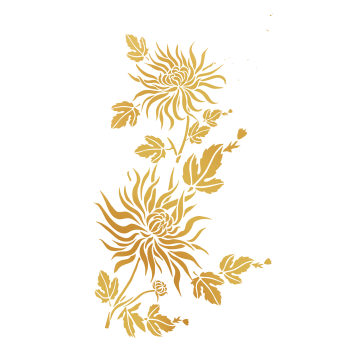 Chrysanthemum GOLD A3 Poster