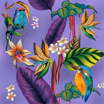 tropical print A3 Poster