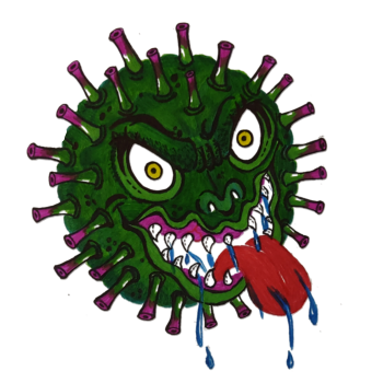 Corona virus A3 Poster