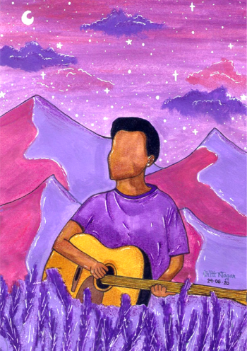 guitarist dude A3 Poster