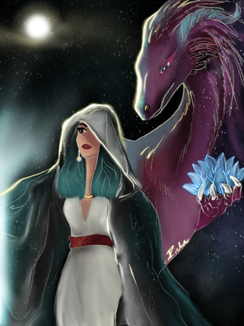 Winter Dragon A3 Poster