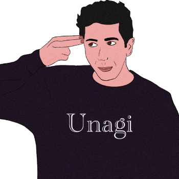 Friends Ross unagi A3 Poster