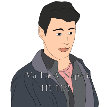Friends joey va Fa a Napoli. Huh?! A3 Poster