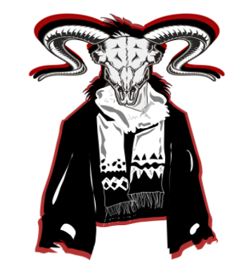 The Skull Crusher Devil Black A3 Poster