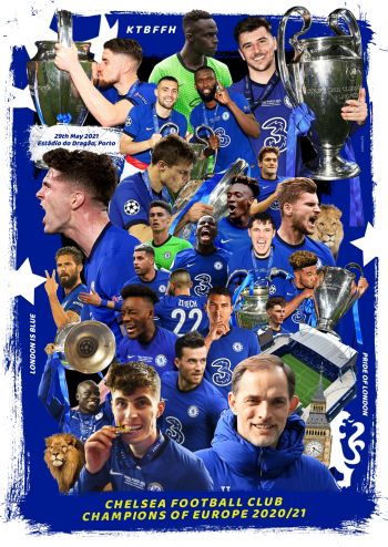 CHELSEA UCL 2021 A3 Poster