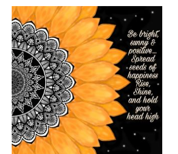 Sunflower Mandala  A3 Poster