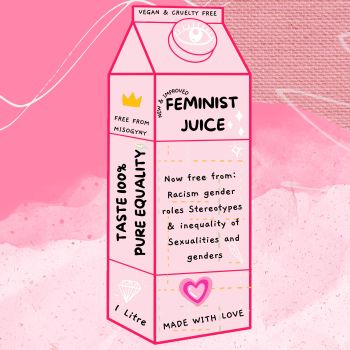 Feminism Juice Korean communism Minimalist A3 Poster