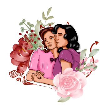 Pride - Girl Love - Flowers 