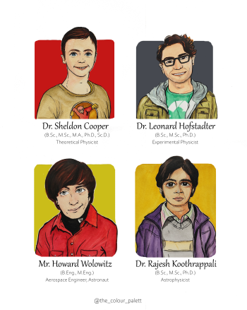 The science guys- The Big Bang Theory A3 Poster