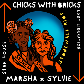 Chicks with Bricks Stonewall Transgender pride A3 Poster