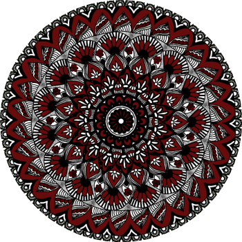 Digital Mandala3 A3 Poster