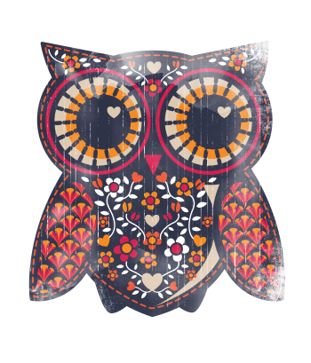 Cute owl A3 Poster