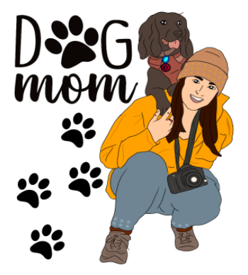 DOG MOM FOREVER A3 Poster