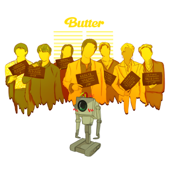 Butter (BTS x Rick and Morty) A3 Poster