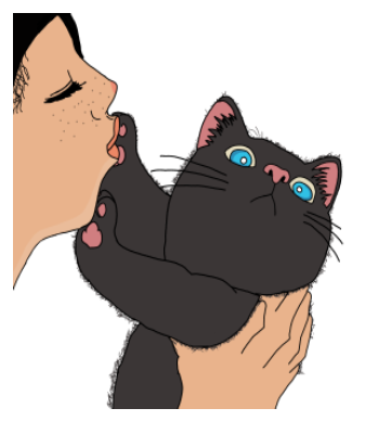 Cat say "NO"  A3 Poster