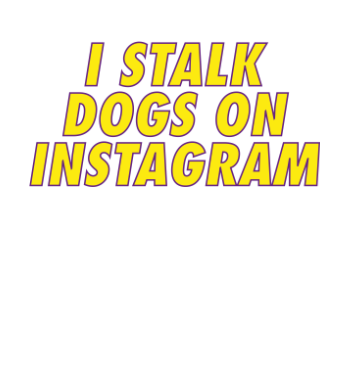 I Stalk Dogs A3 Poster