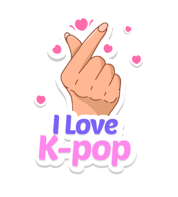 I Love K-pop A3 Poster