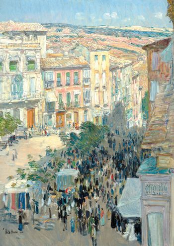 View of a Southern French City 1910 by Frederick Childe Hassam A3 Poster