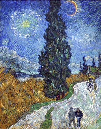 Road with Cypress and Star by Vincent van Gogh A3 Poster