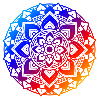 Vibrant Mandala A3 Poster