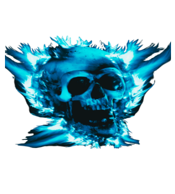 Ghost Rider Skull Glowing A3 Poster