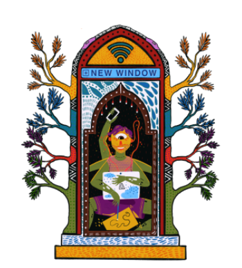 New Window Digital Nomad  A3 Poster