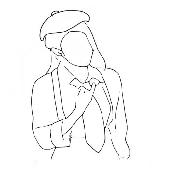 Iu kpop simple drawing poster A3 Poster
