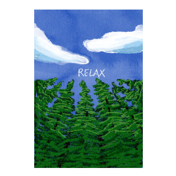 Relax A3 Poster