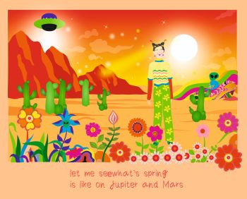 Lily landed mars A3 Poster