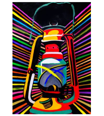 POP-ART LANTERN A3 Poster